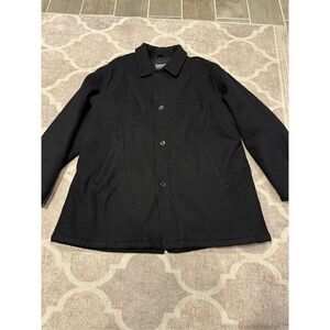 Aberdeen collection black wool pea coat size 2xl men’s outerwear